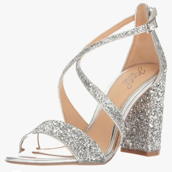 Jewel
BADGLEY MISCHKA
Cook Metallic Glitter Heels Formal Shoes size 7.5  7 1/2 - Picture 2 of 12